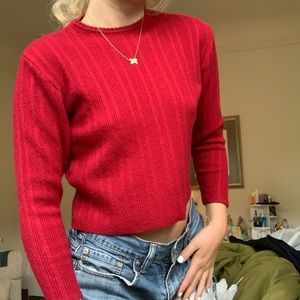 Super cute vintage red sweater.